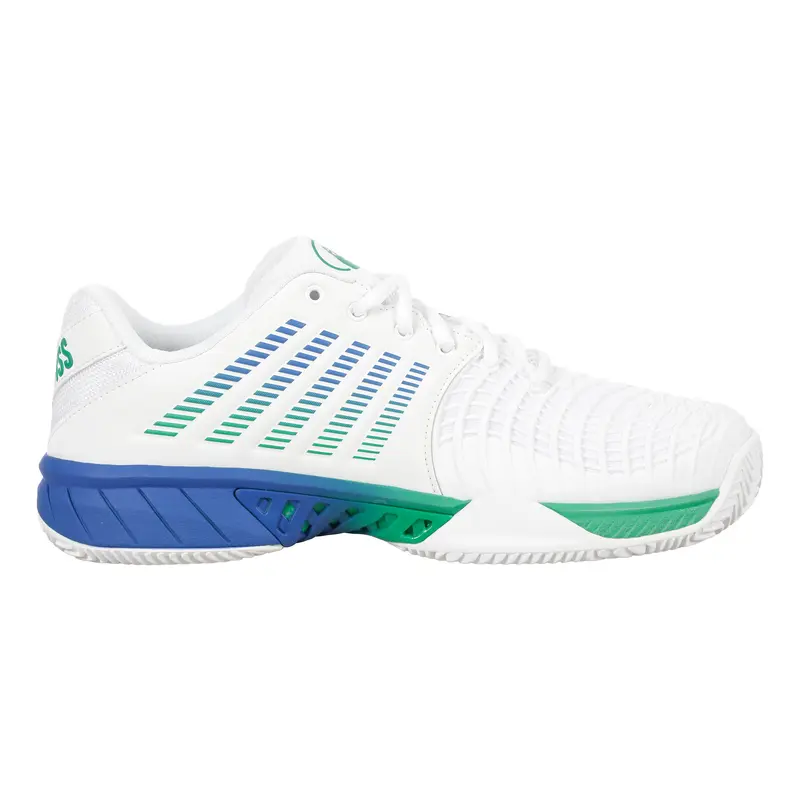 Express Light 3 x Quiet Please Chaussure terre battue Hommes - blanc, vert