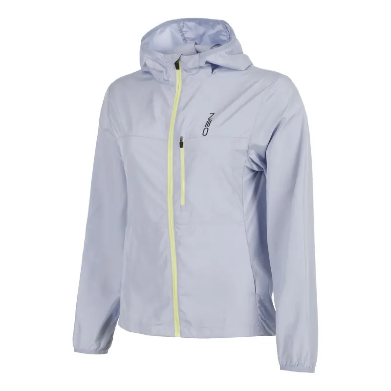 Feel the Vybe Fly Veste running Femmes-bleu gris, jaune lemon