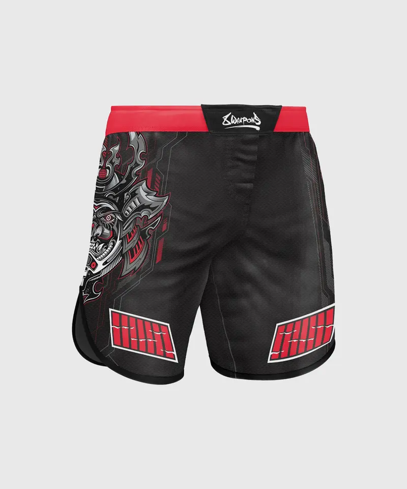 Fightshort 8 Weapons Samurai 2.0 - Noir/Rouge