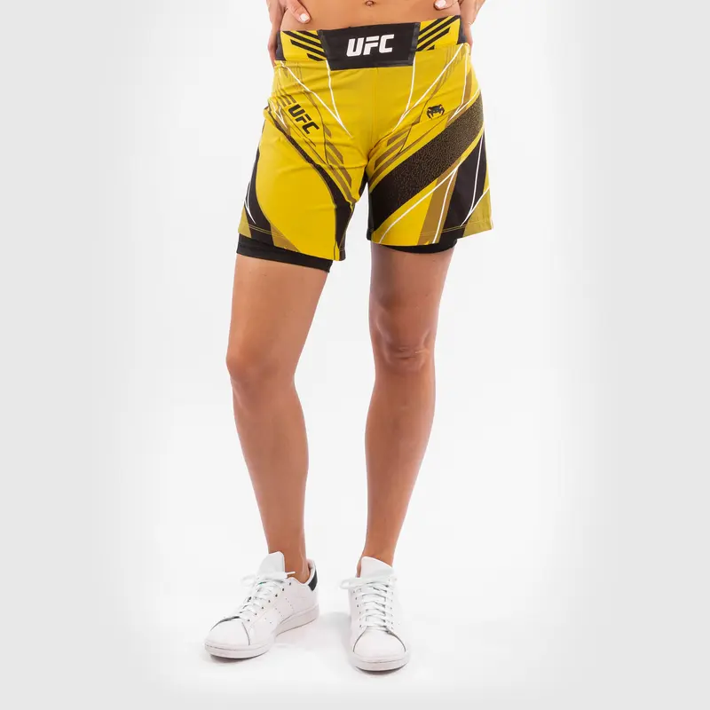 Fightshort Femme UFC Venum Authentic Fight Night - Coupe Longue - Jaune