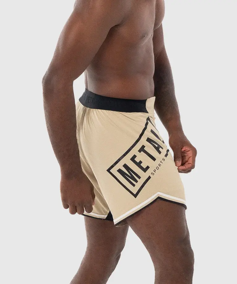 Fightshort Metal Boxe - Beige