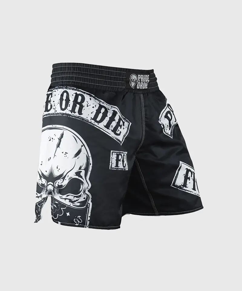 Fightshort Pride Or Die Fight Club - Noir