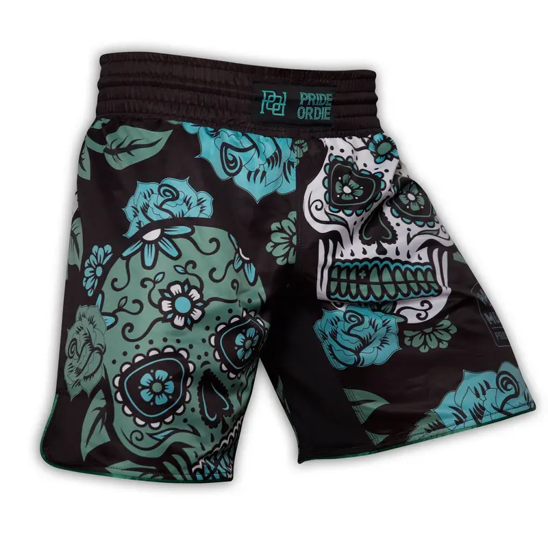 Fightshort Pride Or Die Hasta La Muerte - Noir
