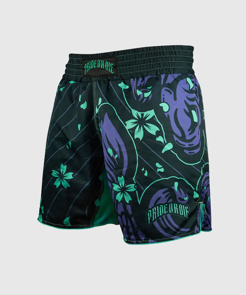 Fightshort Pride Or Die Survival Of The Fittest - Noir