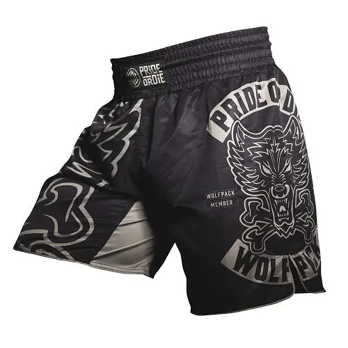 FIGHTSHORT PRIDE OR DIE WOLF PACK - NOIR