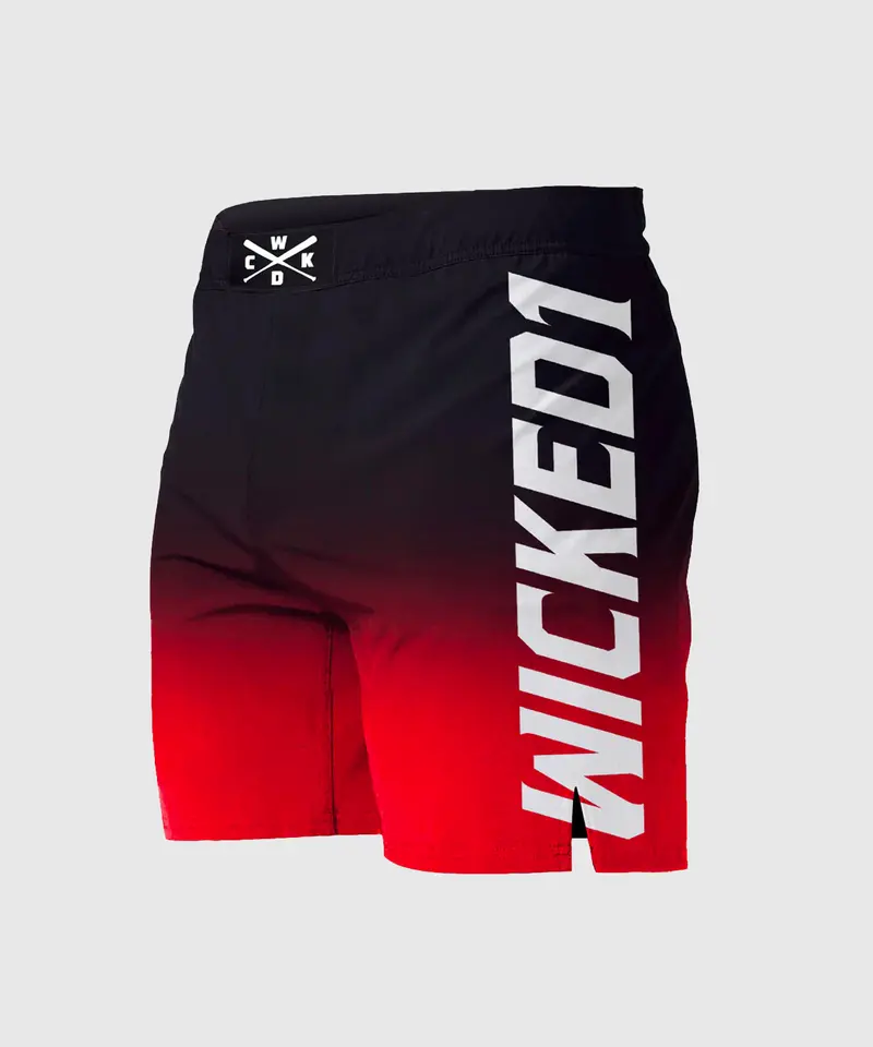 Fightshort Wicked One Ghost - Noir/Rouge