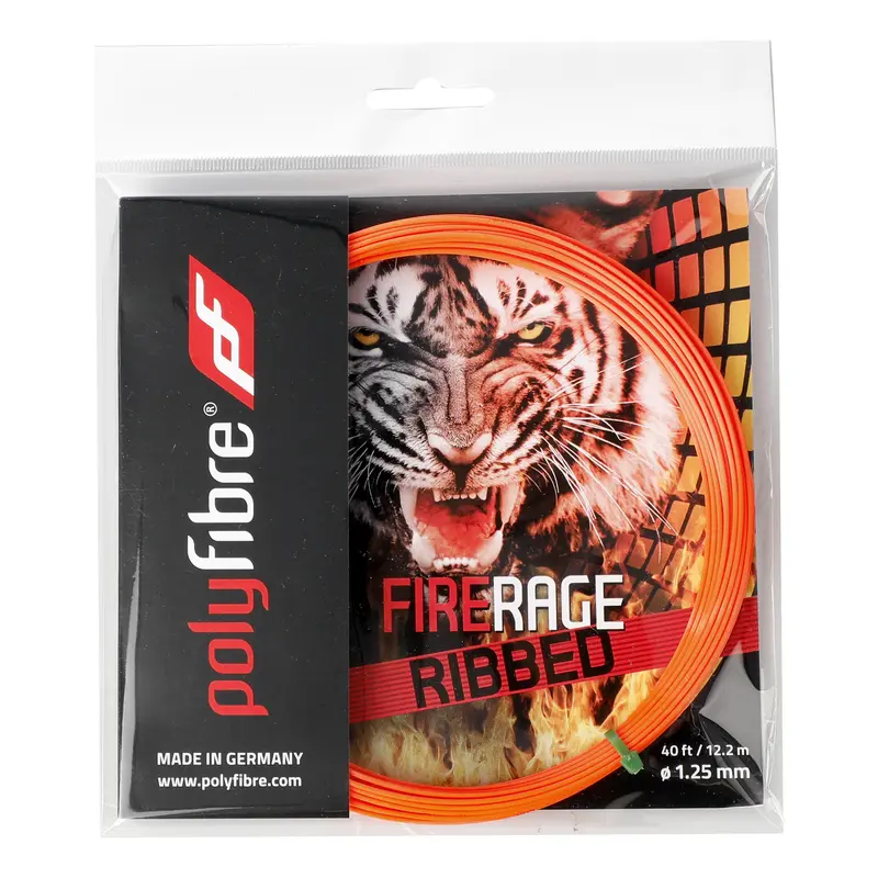 Firerage Ribbed 12m Cordage En Garniture-Rouge