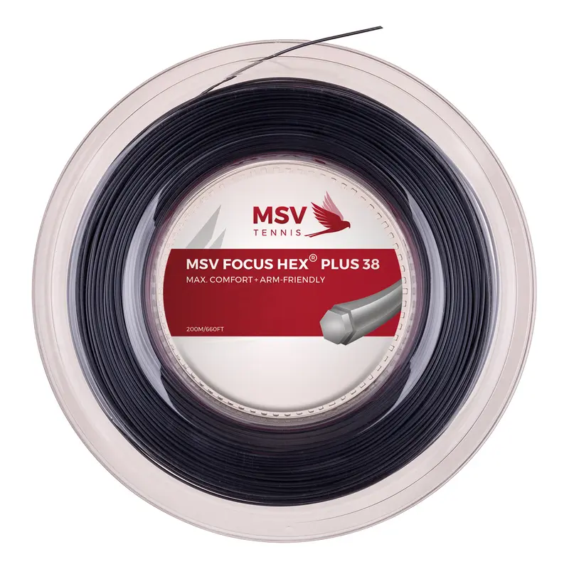 Focus-HEX Plus 38 Bobine Cordage 200m-Noir