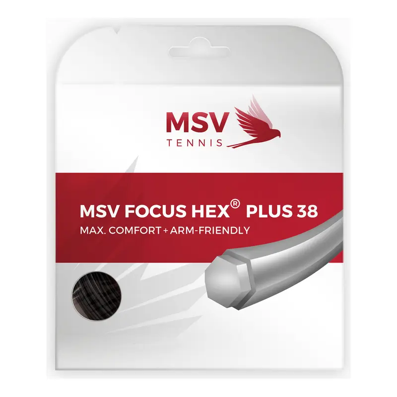 Focus-HEX Plus 38 Cordage En Garniture 12m-Noir