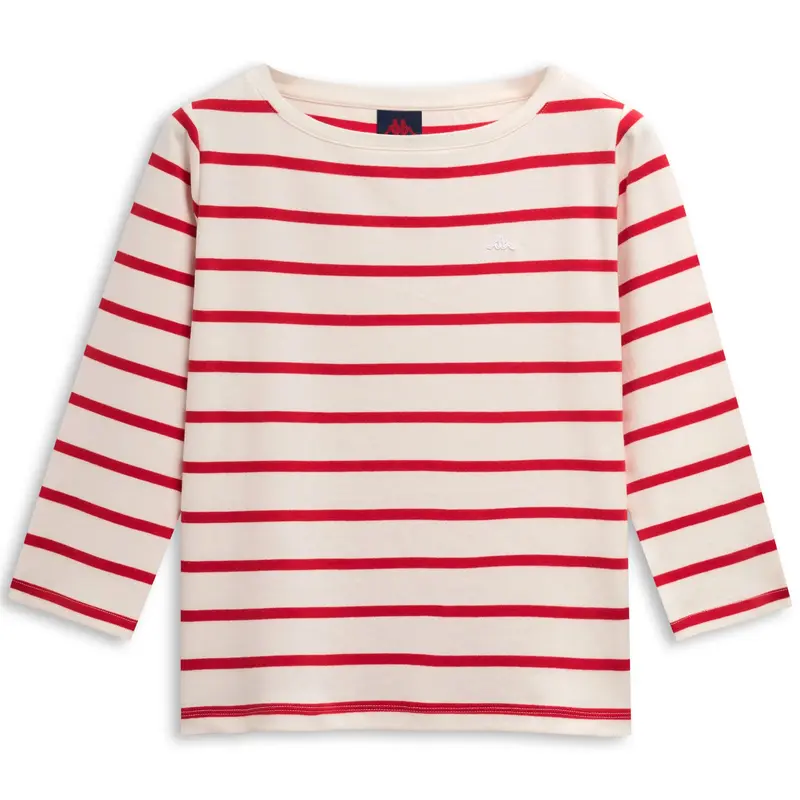 FRANCINE - T-Shirts & Top - T-Shirt - Woman - White Cloud-Red Md Coral