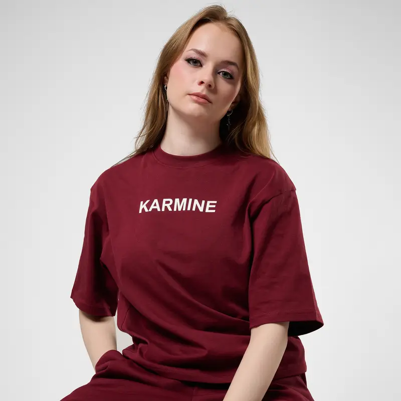 FW25 - Le Tee Boxy Bordeaux