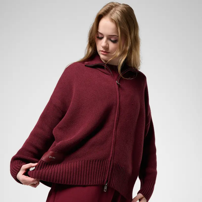 FW25 - Le Zip Knit Bordeaux