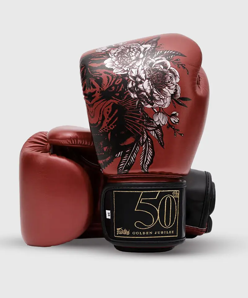 Gants De Boxe Fairtex "Golden Jubilee" - Rouge