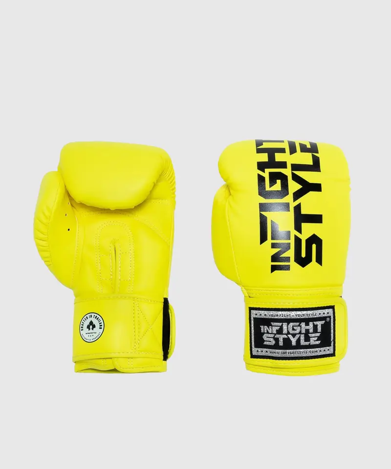 Gants De Boxe Infightstyle Pro Compact - Jaune Neon