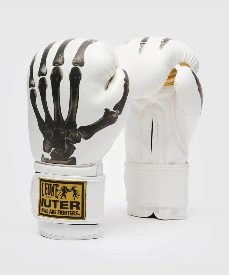 Gants De Boxe Leone X Iuter - Blanc