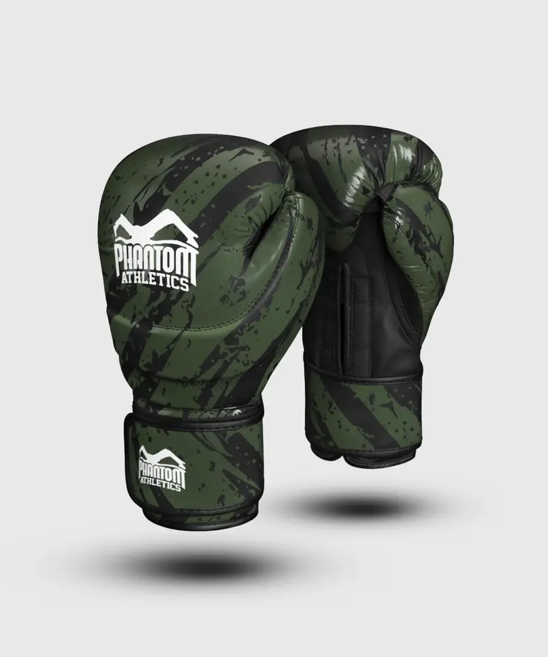 Gants De Boxe Phantom Athletics Camo Tiger - Vert