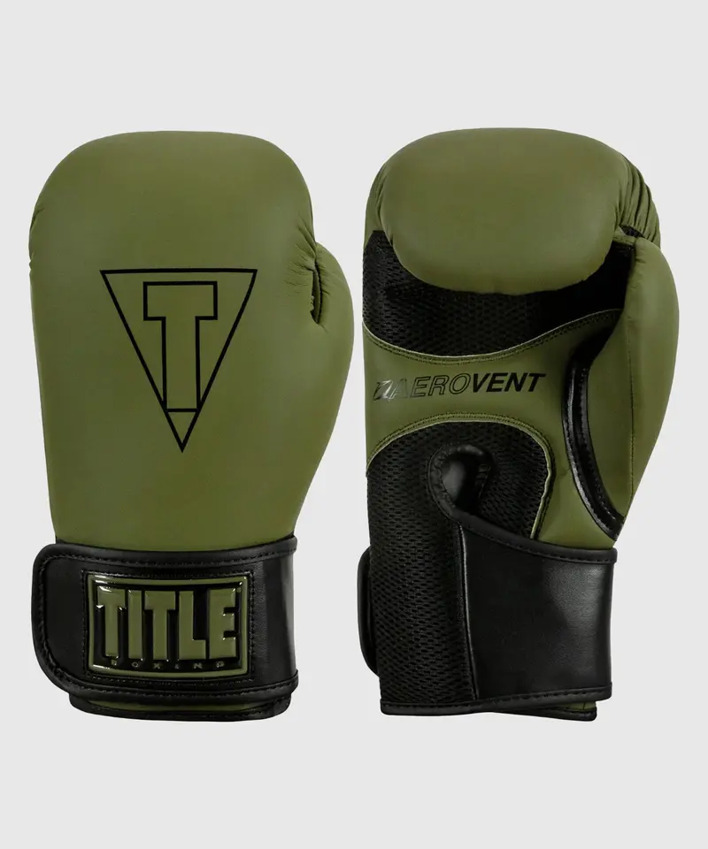 Gants De Boxe Title Boxing Vegan Fitness - Kaki/Noir