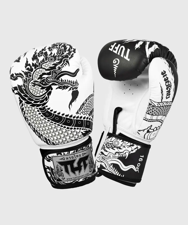 Gants De Boxe Tuff Naga - Blanc/Noir