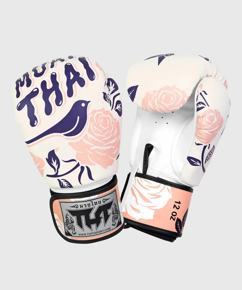 Gants De Boxe Tuff Roses - Blanc/Rose
