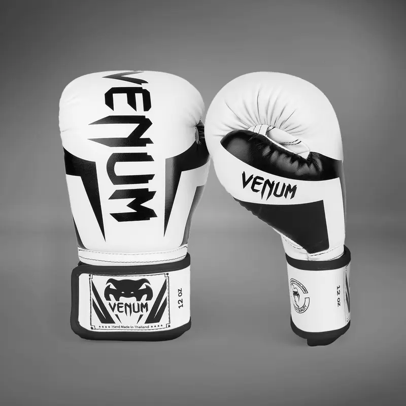 Gants de Boxe Venum Elite - Blanc/noir