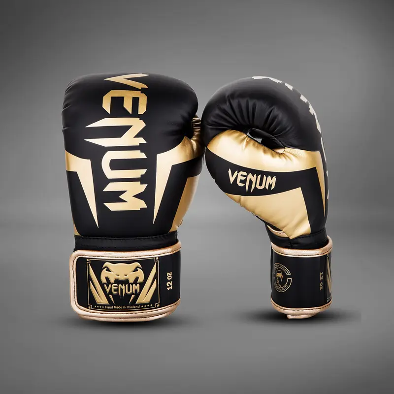 Gants de boxe Venum Elite - Noir/Doré