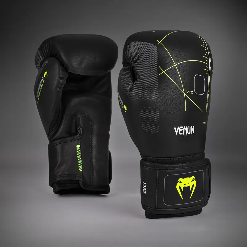 Gants de boxe Venum Training Camp 4.0 - Noir/Vert fluo