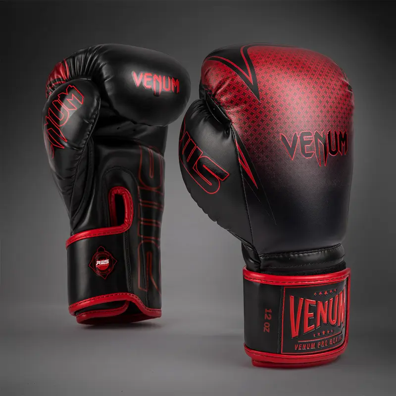 Gants de Boxe Venum x RWS 2.0 – Noir/Rouge