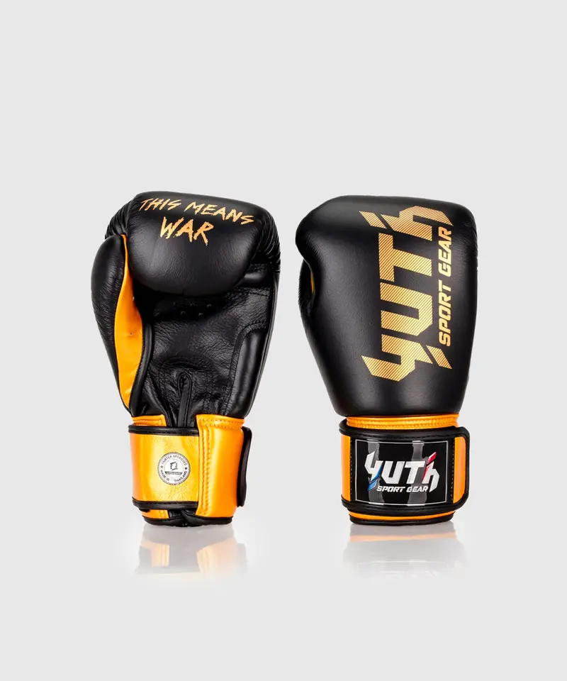 Gants De Boxe Yuth Gold Line - Noir/Or