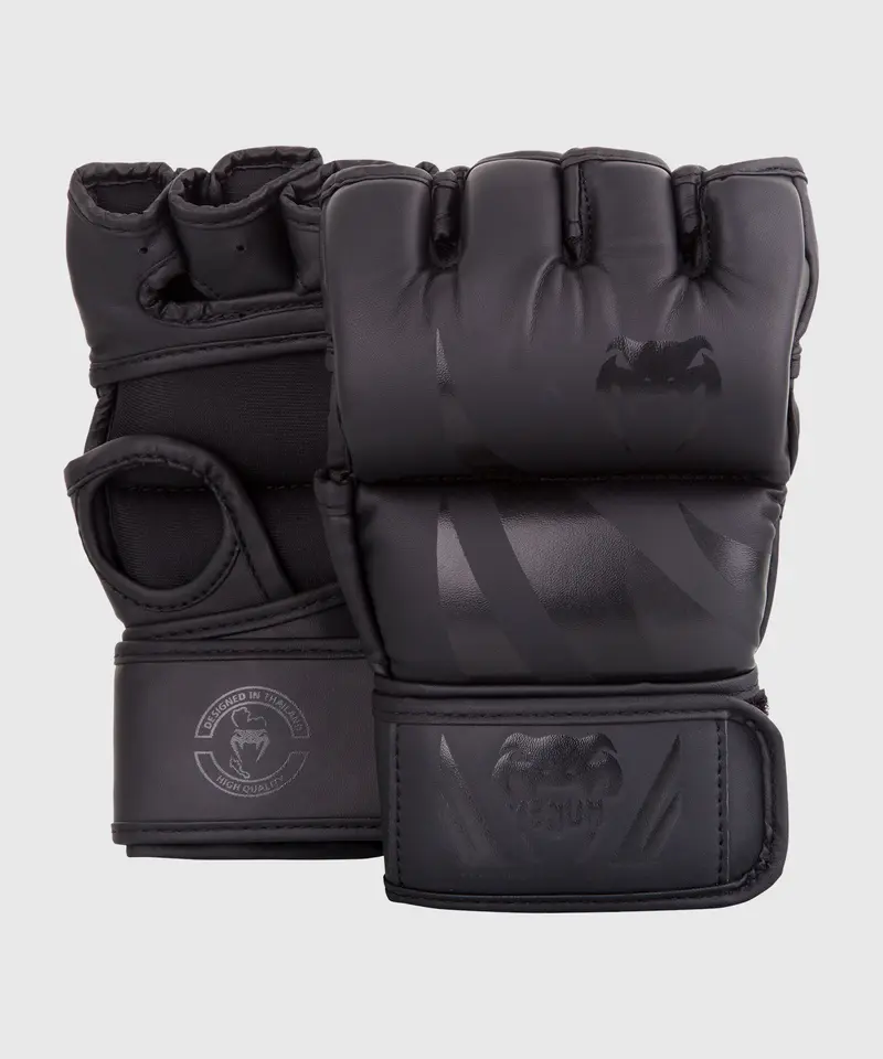 Gants de MMA Venum Challenger - Sans pouce - Noir/Noir