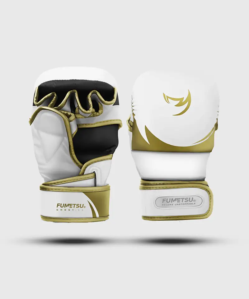 Gants De Sparring Mma Fumetsu Ghost S3 - Blanc/Or