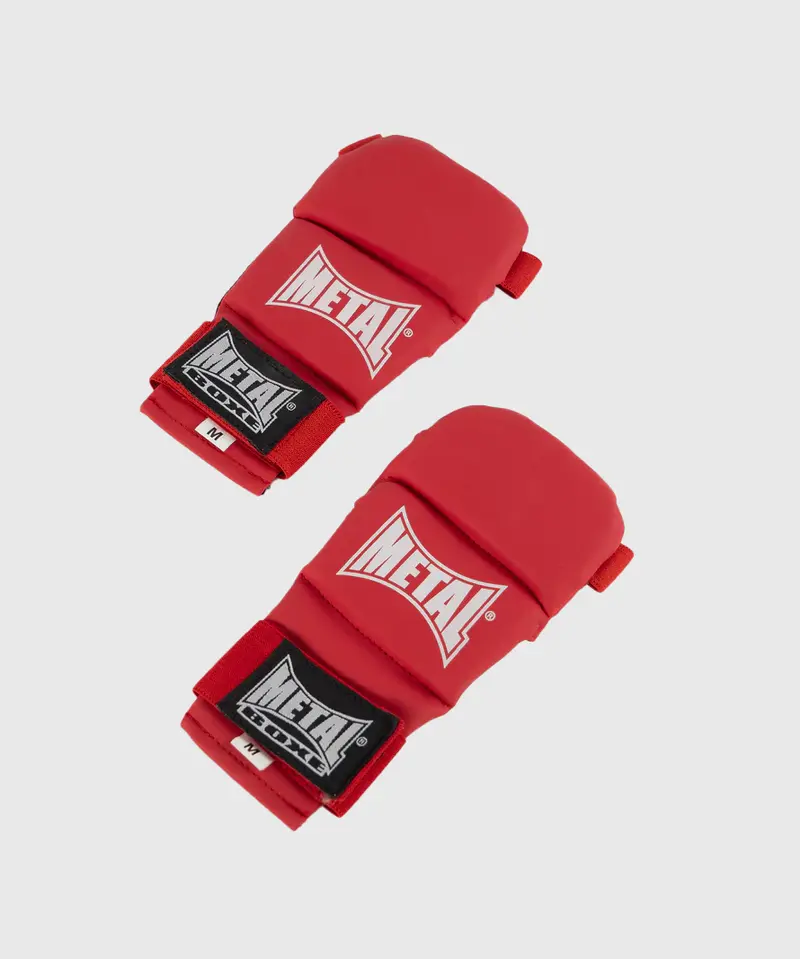 Gants Ju Jitsu Metal Boxe - Rouge