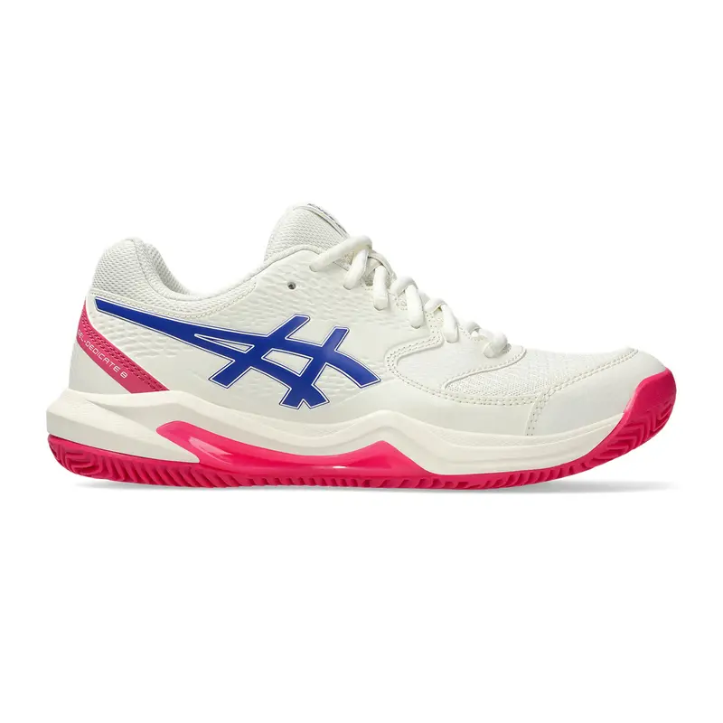 Gel-Dedicate 8 Chaussure Terre Battue Femmes-Crème,Bleu Foncé