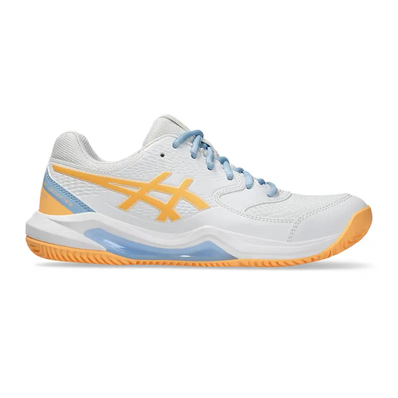 Gel-Dedicate 8 Chaussures Padel Femmes-Blanc,Orange