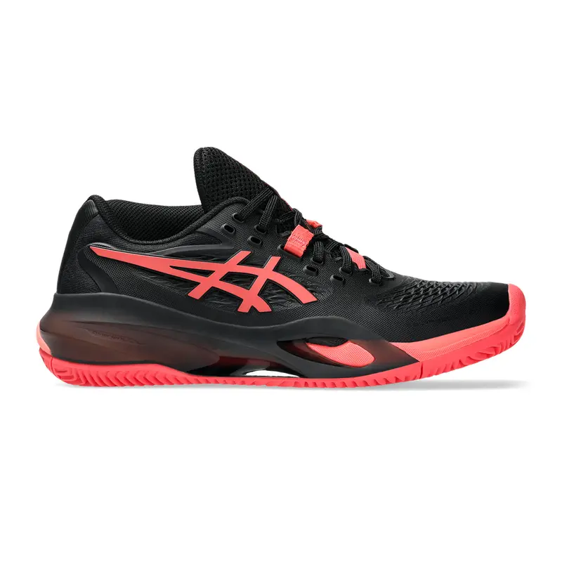 Gel-Resolution X Chaussure terre battue Femmes - noir, pink fluo