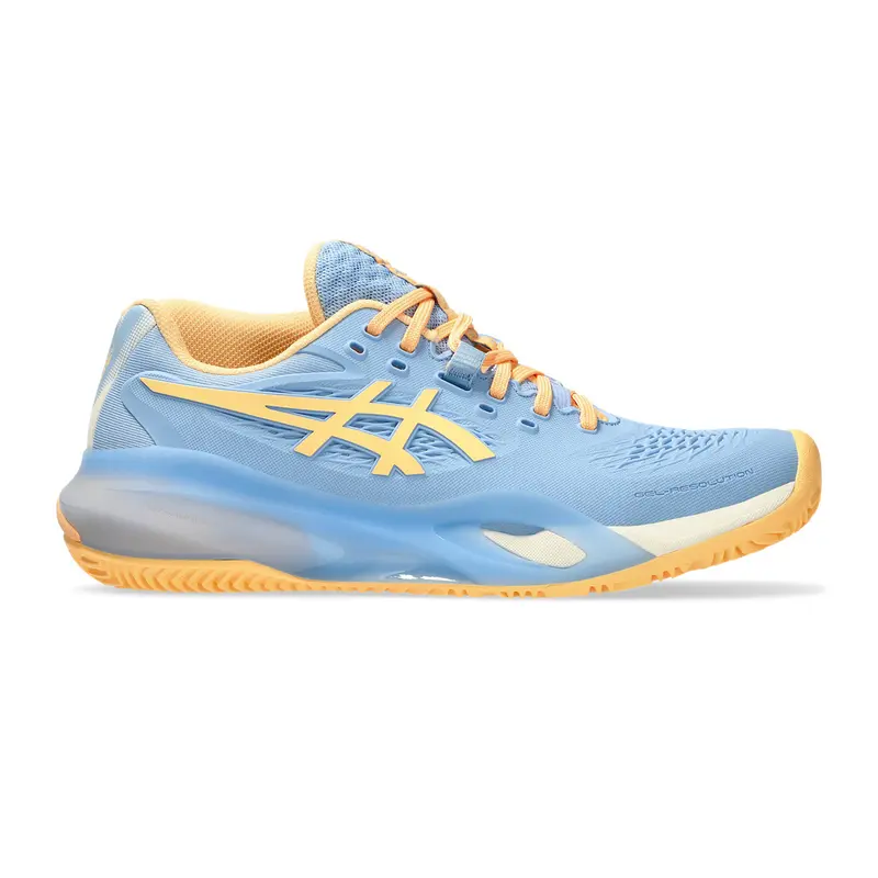 Gel-Resolution X Chaussures Padel Femmes-Bleu Gris, Orange