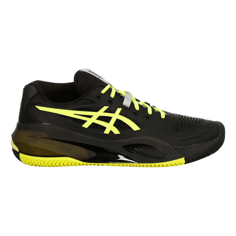 GEL-RESOLUTION X CLAY Chaussure terre battue Hommes-noir, jaunes fluo