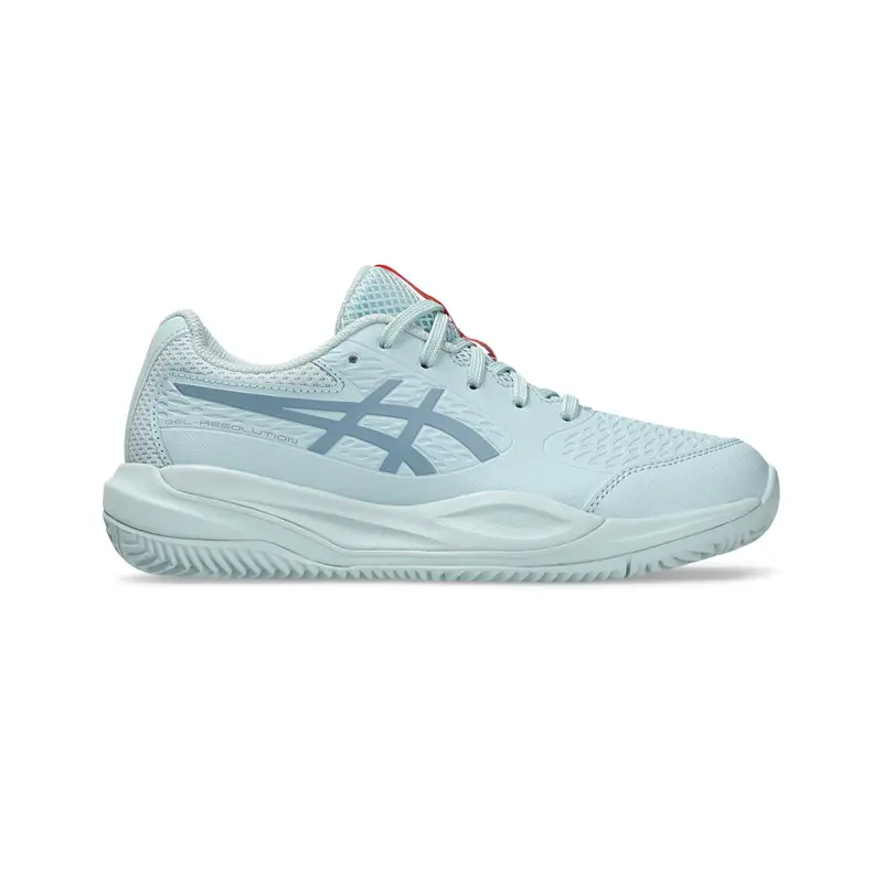 Gel-Resolution X GS Chaussure terre battue Enfants - bleu clair, gris