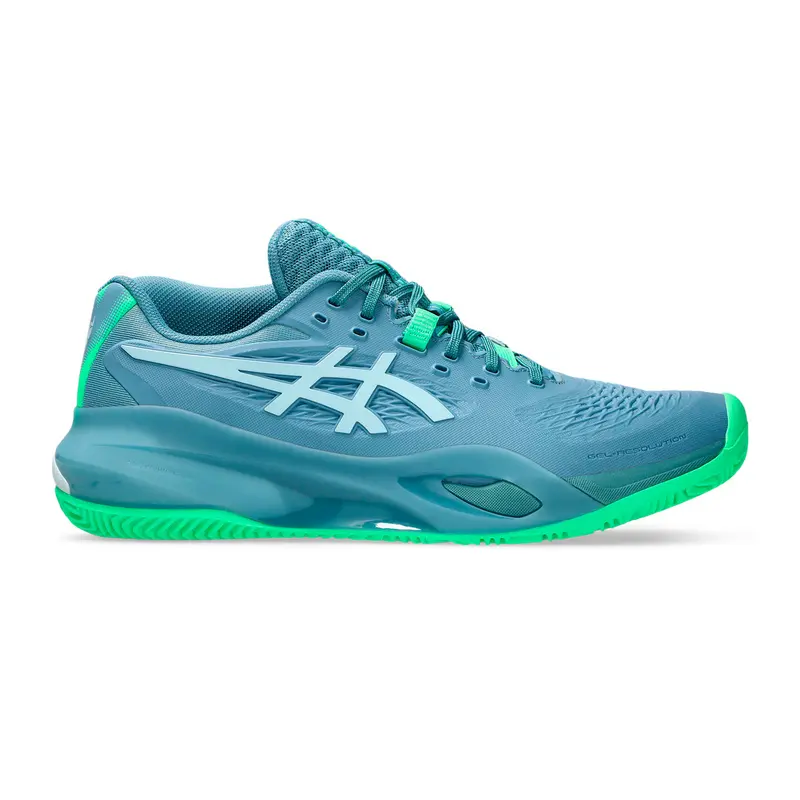 GEL-RESOLUTION X PADEL Chaussures padel Hommes-bleu gris, vert fluo