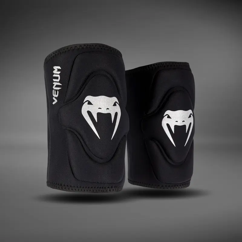 Genouillères Venum Gel Kontact - Noir/Argent