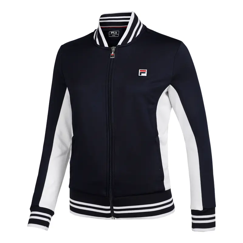 Georgia Veste De Survêtement Femmes-Bleu Foncé,Blanc