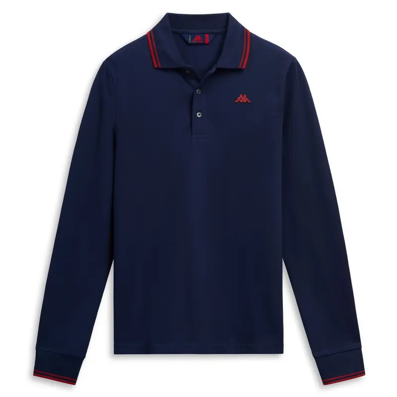 GORD - La Polo Robe Di Kappa - Polo - Man - Blue Iris-Brown Piquant