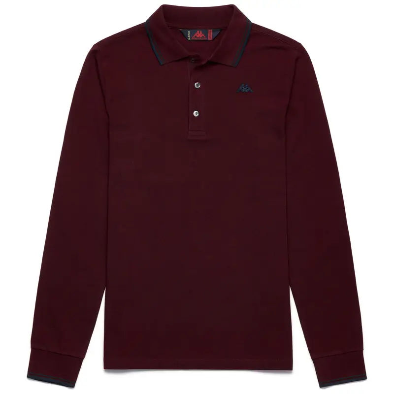 GORD - La Polo Robe Di Kappa - Polo - Man - Red Dahlia-Blue Navy