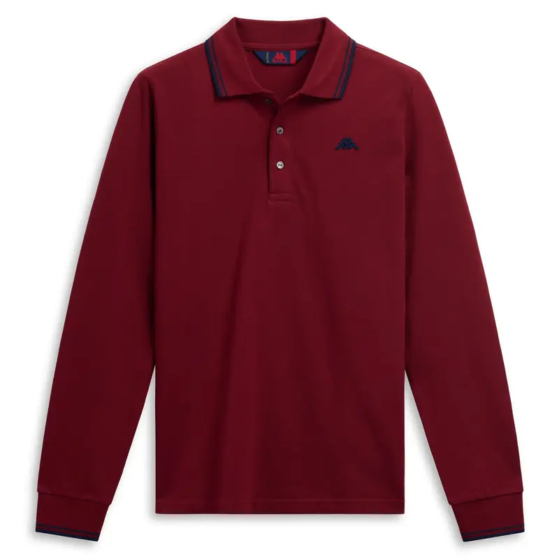 GORD - La Polo Robe Di Kappa - Polo - Man - Red Pomegranate-Blue Iris