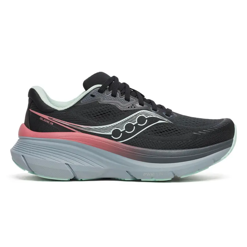 Guide 19 Chaussure de running avec stabilisateurs Femmes-noir, mint