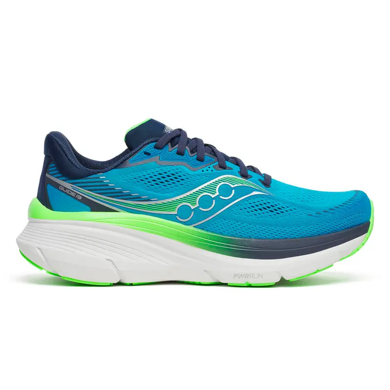 Guide 19 Chaussure de running avec stabilisateurs Hommes-bleu, vert fluo