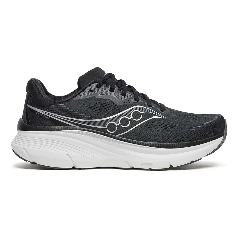 Guide 19 Chaussure de running avec stabilisateurs Hommes-noir, argent