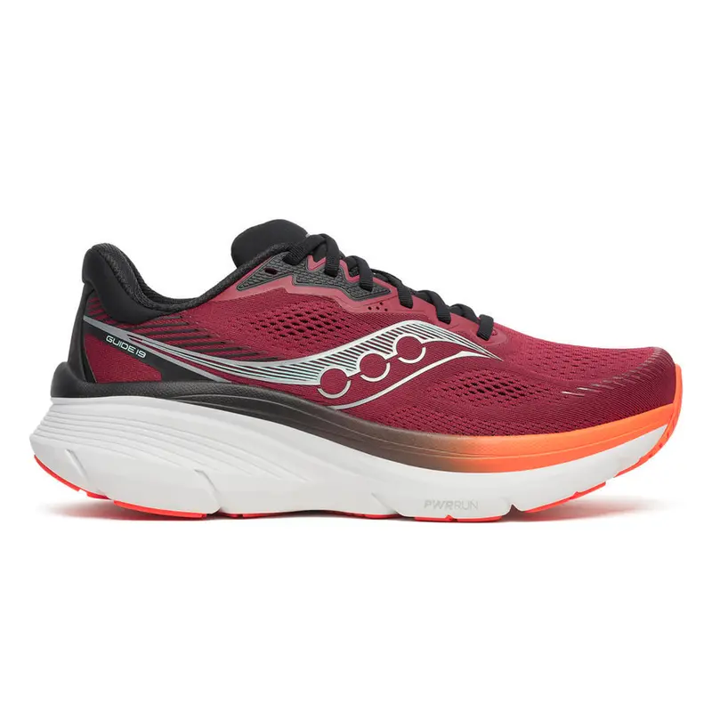 Guide 19 Chaussure de running avec stabilisateurs Hommes-rouge vin, orange