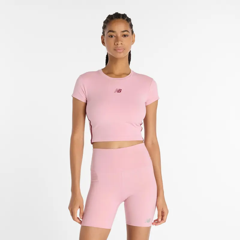 Harmony Fitted T-shirt Femmes-Pink