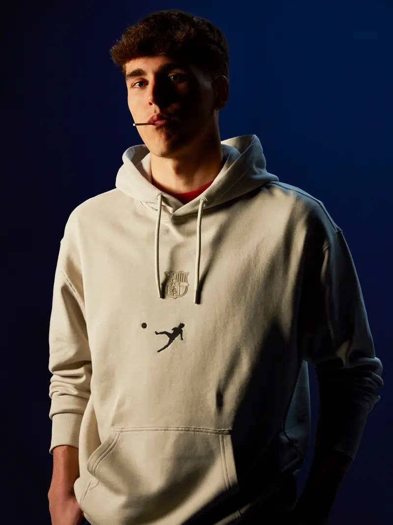 Hoodie 9 Beige Cruyff Barça