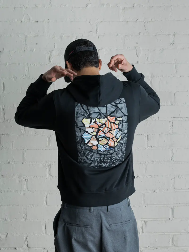 Hoodie black trencadis Barça